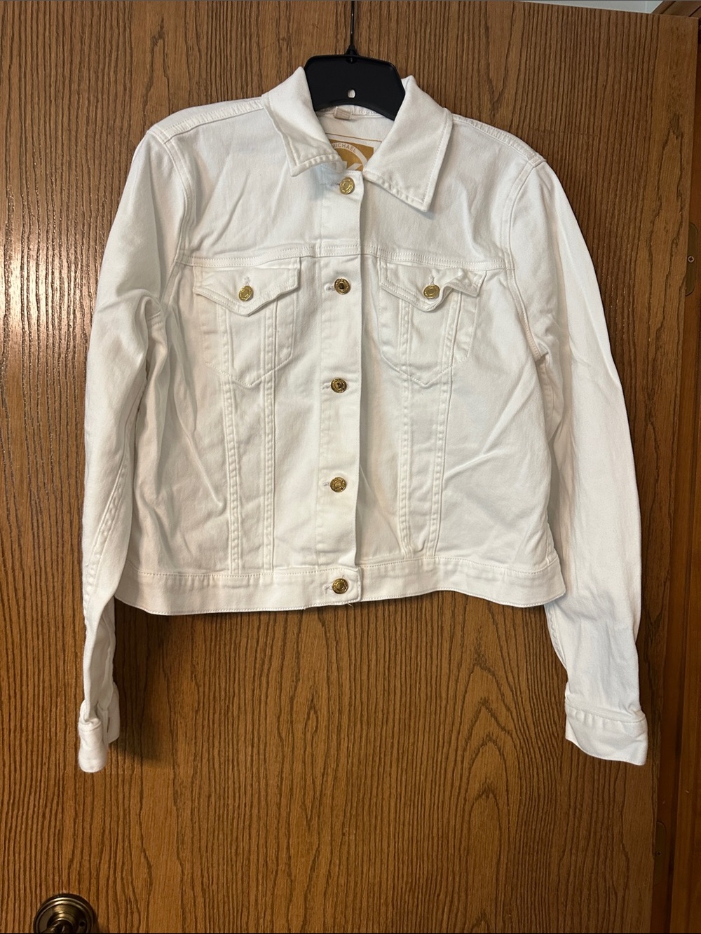 Women’s Michael Kors White Denim Jacket size large